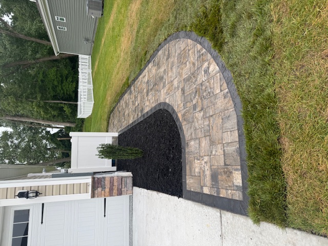 Professionally Installed Paver Walkway With Vinyl Trash Can Enclosure In Selbyville, DE
