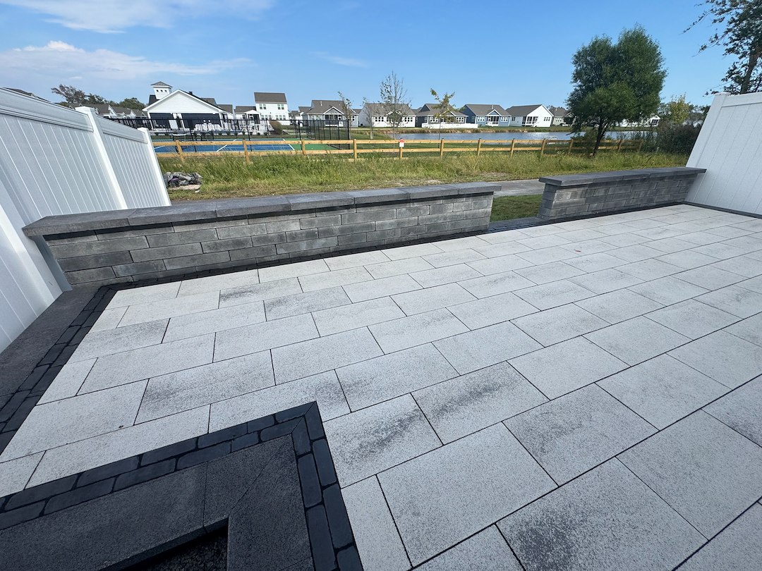 Top Quality Modern Raised Patio Installed in Millville,DE